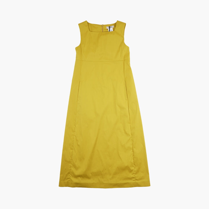 Max Mara Yellow Dress - Elegant and Versatile Sleeveless Design