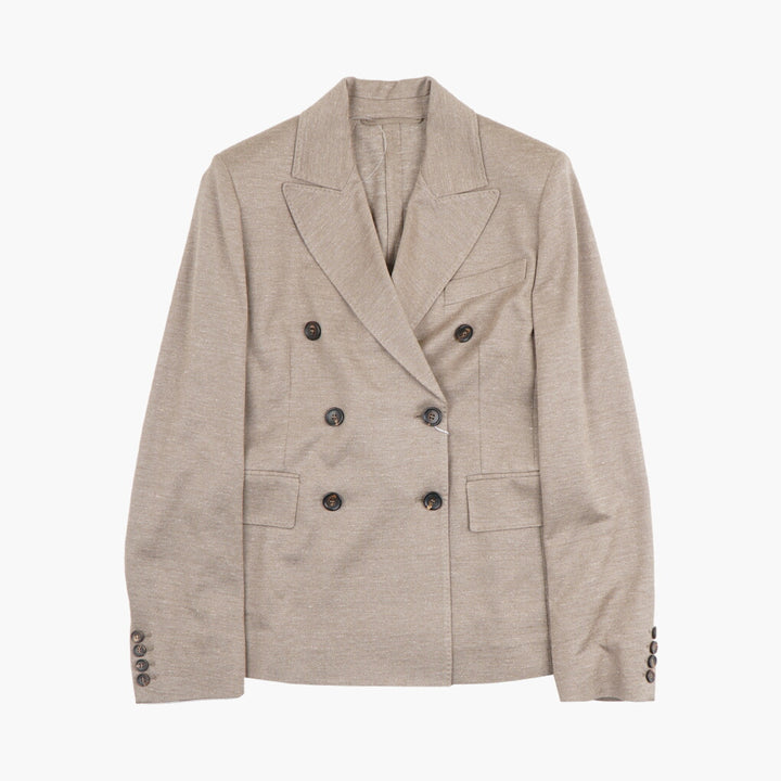 Max Mara Brown Double-Breasted Jacket - Timeless Elegance and Sophisticated Style