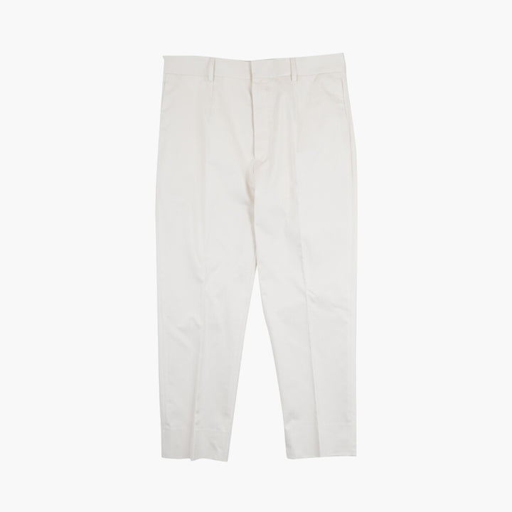 Prada White Trousers - Made in Italy, High-Quality Tailored Fit