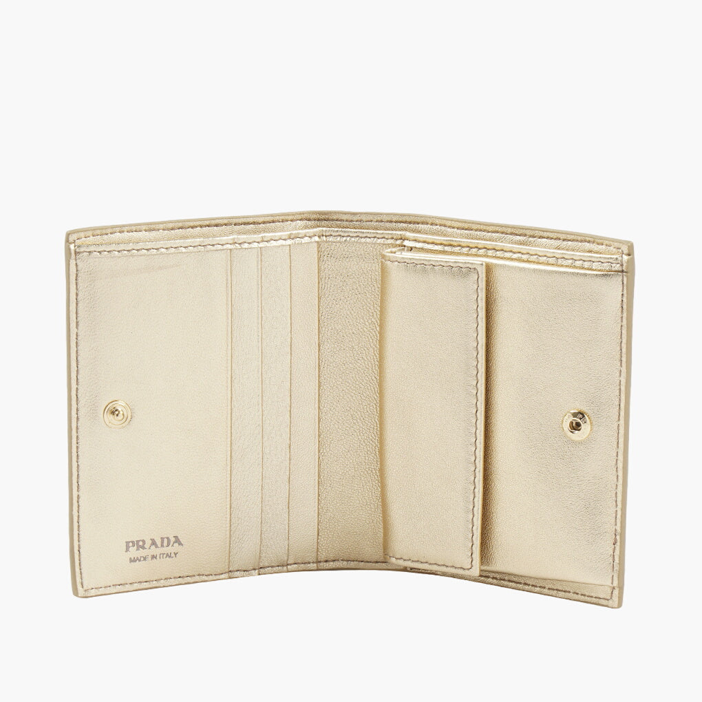 Prada Golden Wallet – Luxurious Italian Craftsmanship