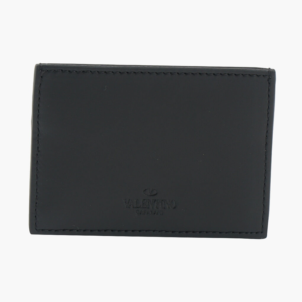 Valentino Black Wallet with VLTN Logo - Premium Italian Design