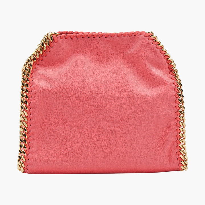 Stella McCartney Coral-Gold Bag with Gold Chain Detailing