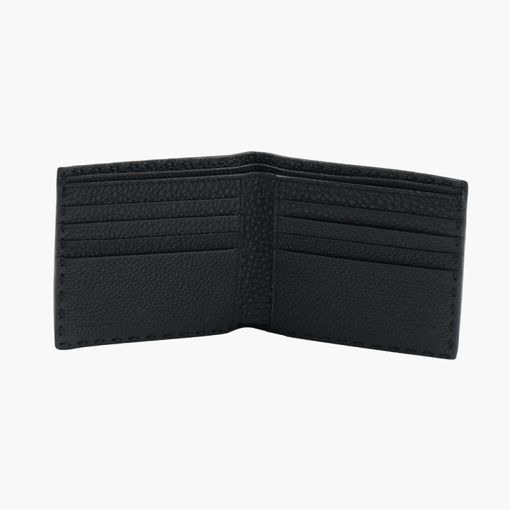 Fendi Selleria Wallet Black leather bi-fold wallet