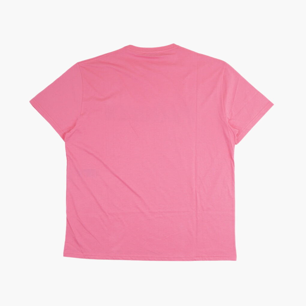 Alexander McQueen T-shirt rosa con logo iconico Made in Italy