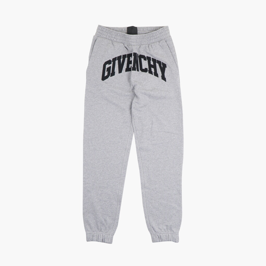 Givenchy Trousers - Grey-Black Iconic Branding with Elastic Waistband