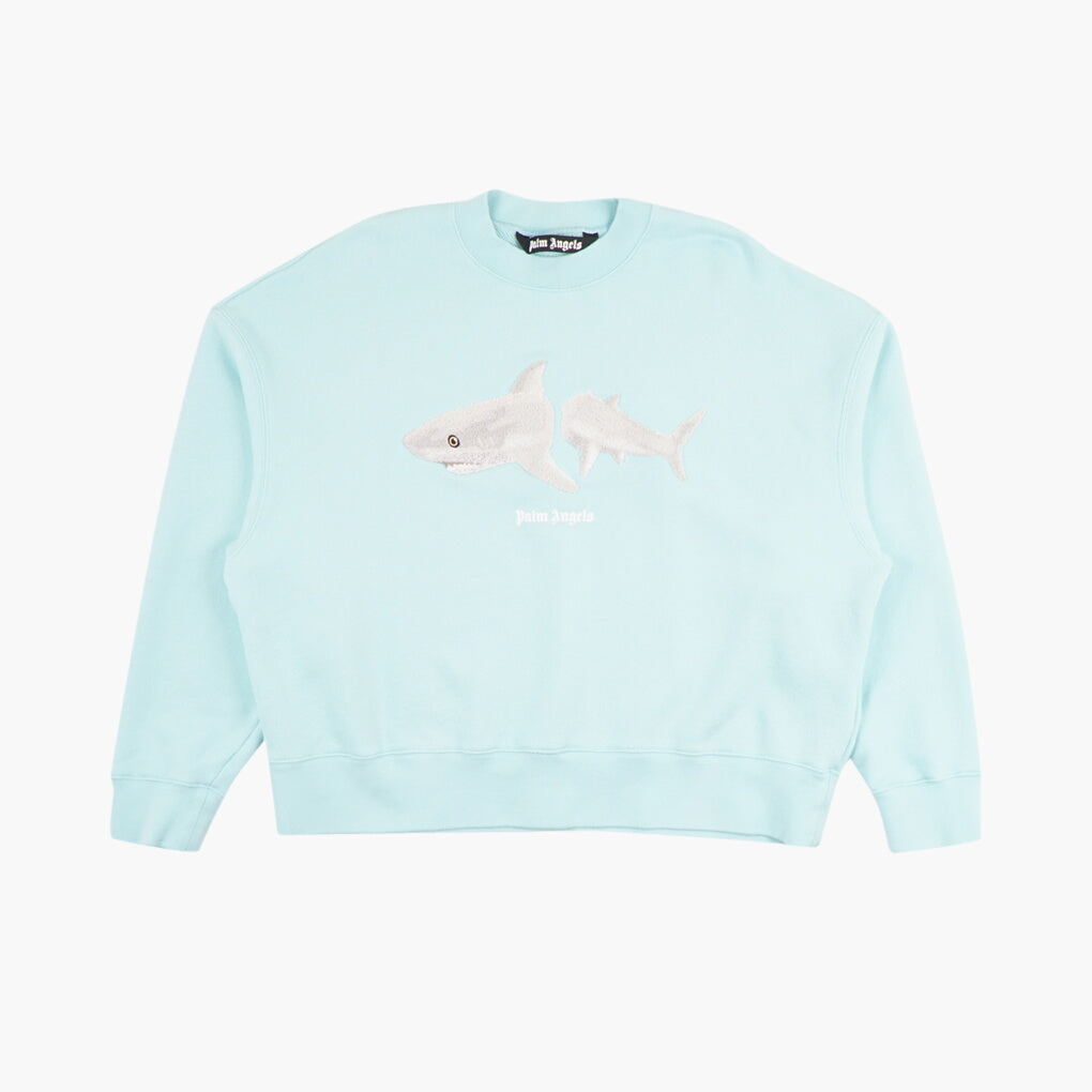 Palm Angels Light Blue-Multi Sweaters - High-Quality Fabric & Unique Graphic Design