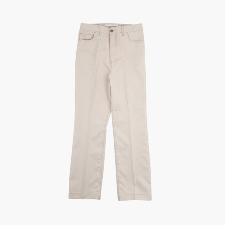 Valentino Beige Tailored Trousers - Made in Italy