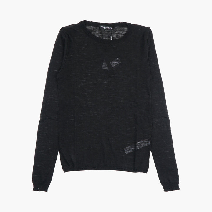 Dolce & Gabbana Black Sweater - Made in Italy, Timeless Elegance and Versatile Style