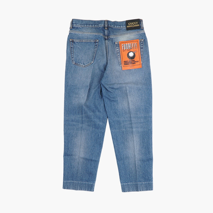 Gucci Jeans Denim - Premium Italian Designer Jeans with Classic Blue Wash