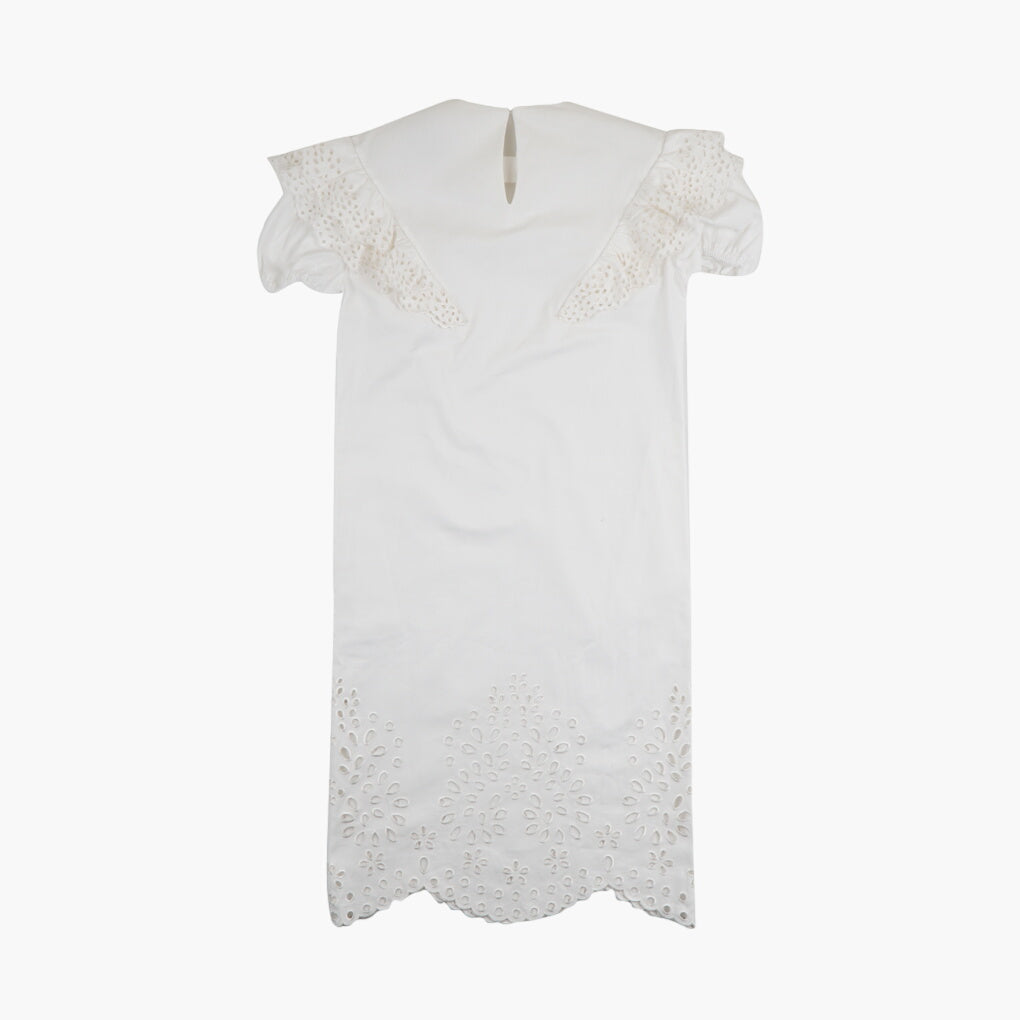 Max Mara White Dress with Lace Detailing - Elegant and Versatile