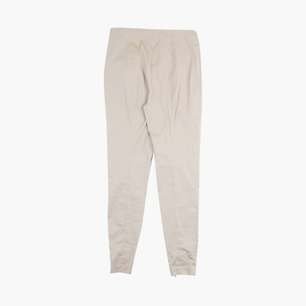 Prada Beige Trousers - High-Quality Italian-Made Fashion for Versatile Elegance