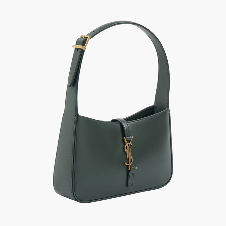 Saint Laurent Green Bag with Gold-Tone Hardware and Adjustable Strap - Made in Italy