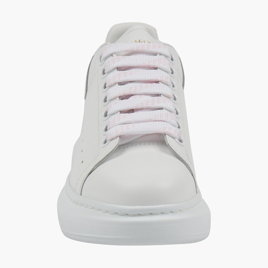 Alexander McQueen White Leather Sneakers with Exaggerated Sole