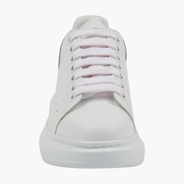 Alexander McQueen White Leather Sneakers with Exaggerated Sole