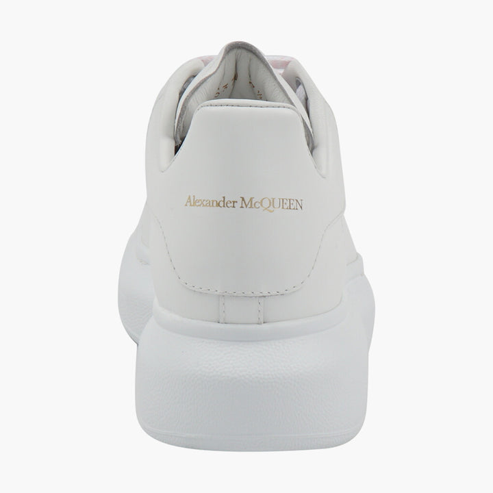 Alexander McQueen White Leather Sneakers with Exaggerated Sole