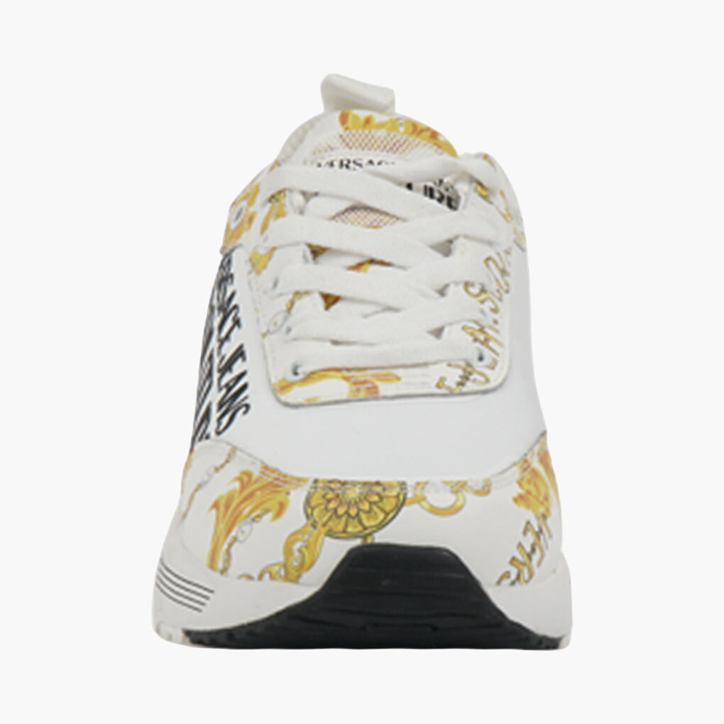 Versace Iconic Design Sneakers - White Gold Black