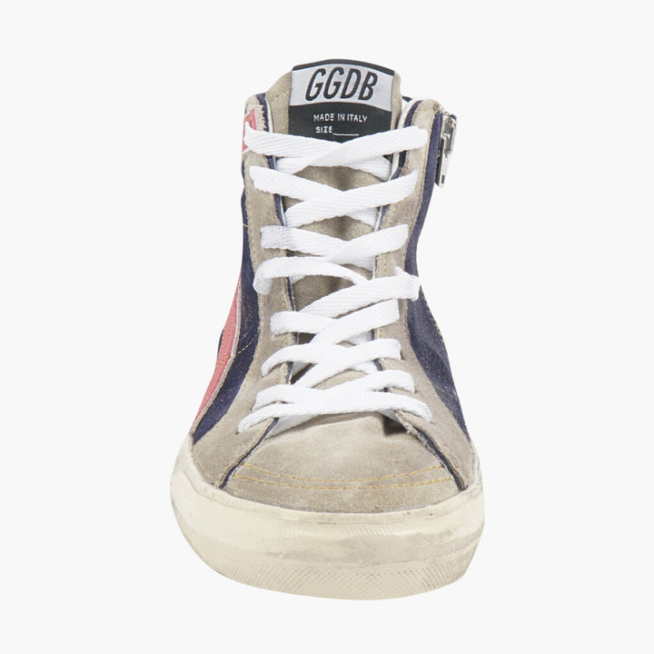 Sneakers alte Golden Goose con design a stella in blu navy e multicolore