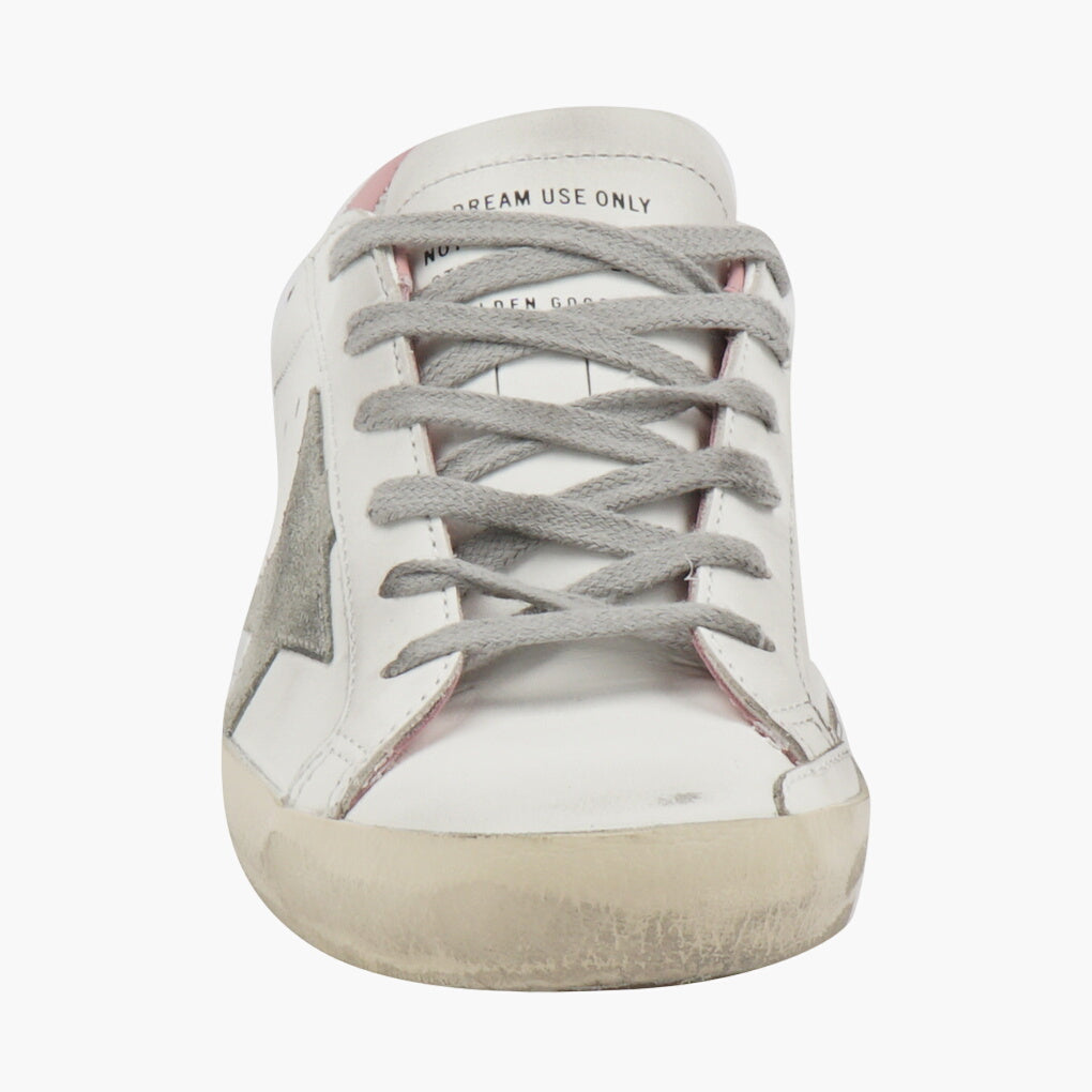 Golden Goose Women's Distressed Finish Sneakers - White/Pink/Beige