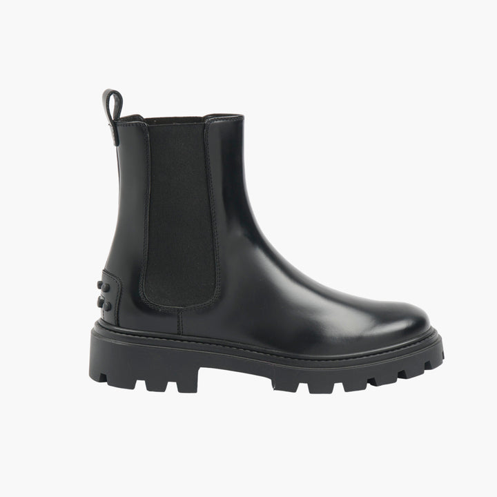 Tod's Chelsea Boots in Premium Black Leather - Made in Italy