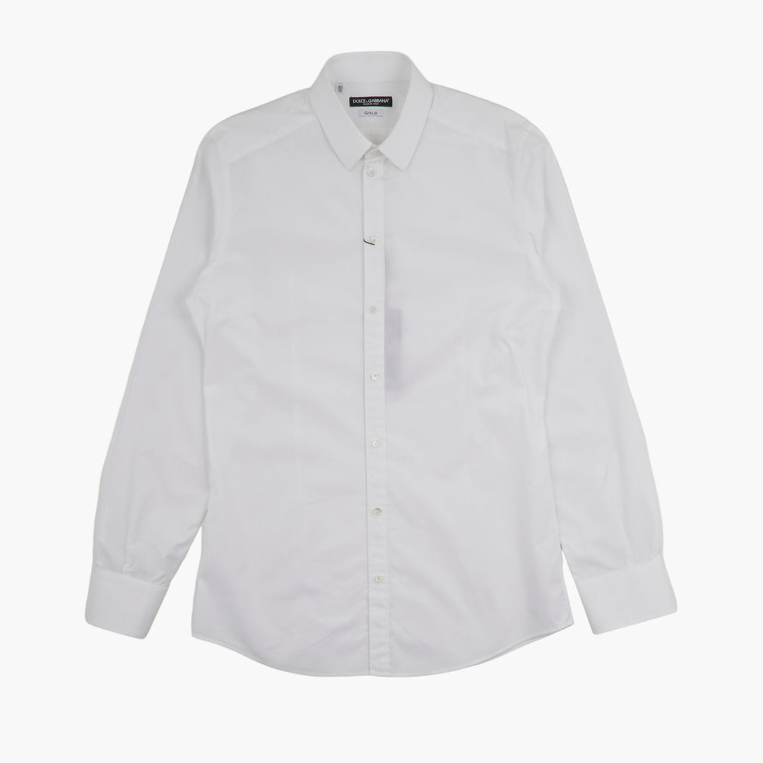 Camicia da uomo Dolce &amp; Gabbana Slim Fit bianca