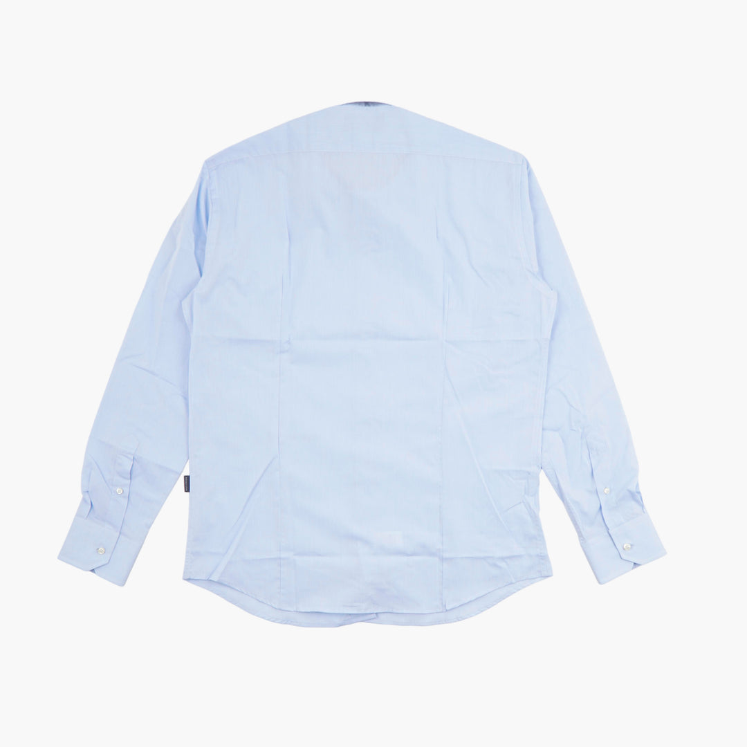 Aquascutum Men's Light Blue Dress Shirt - Tailored Fit, Classic Button-Down Style