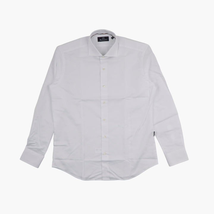 Aquascutum White Cotton Dress Shirt - Premium Elegant Design for Formal Occasions