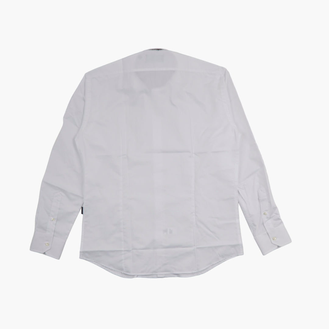 Aquascutum White Cotton Dress Shirt - Premium Elegant Design for Formal Occasions