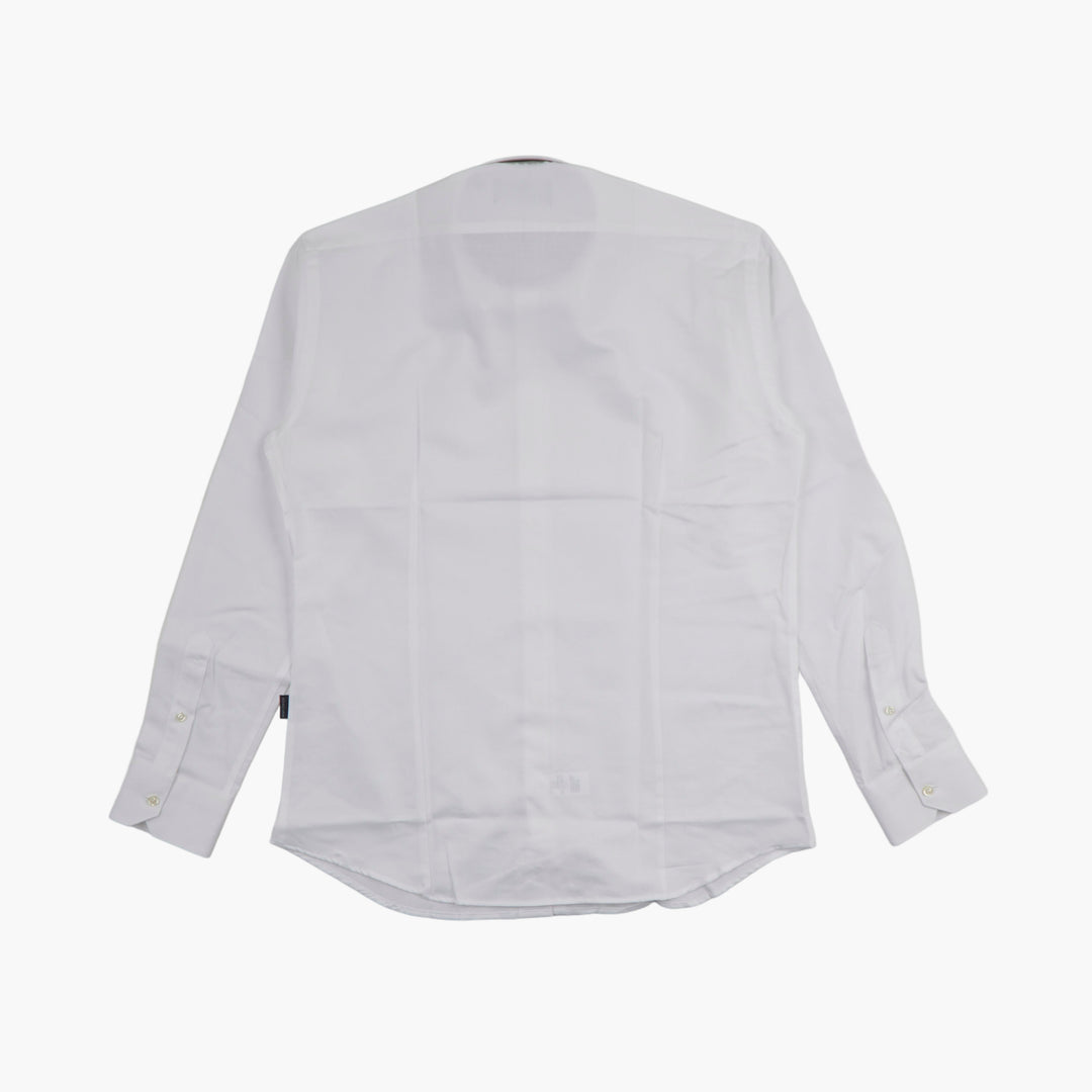 Aquascutum Classic White Cotton Shirt for Men - Timeless Design, Versatile Style