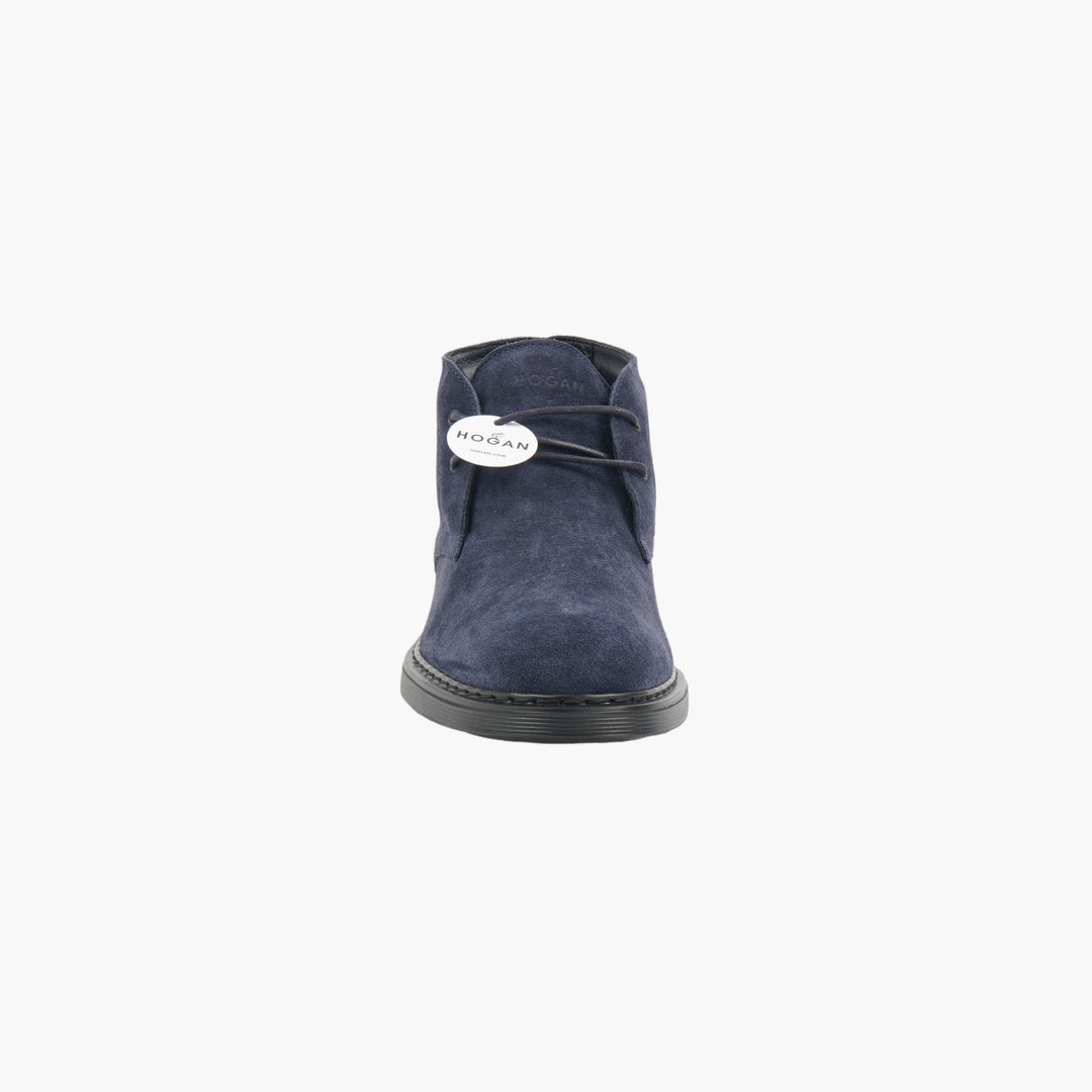 HOGAN Polacchini Suede Navy Blue