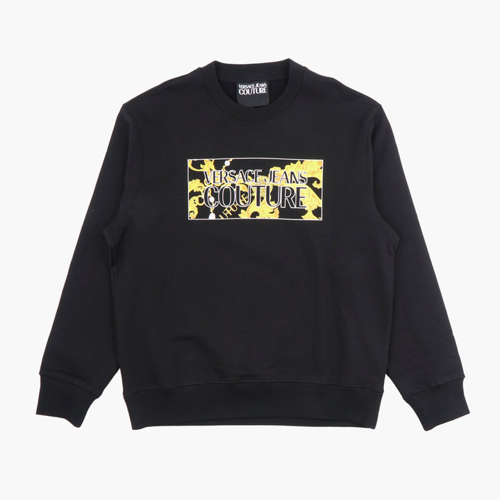 VERSACE Jeans Couture Sweatshirt - Black-Multi Graphic Design