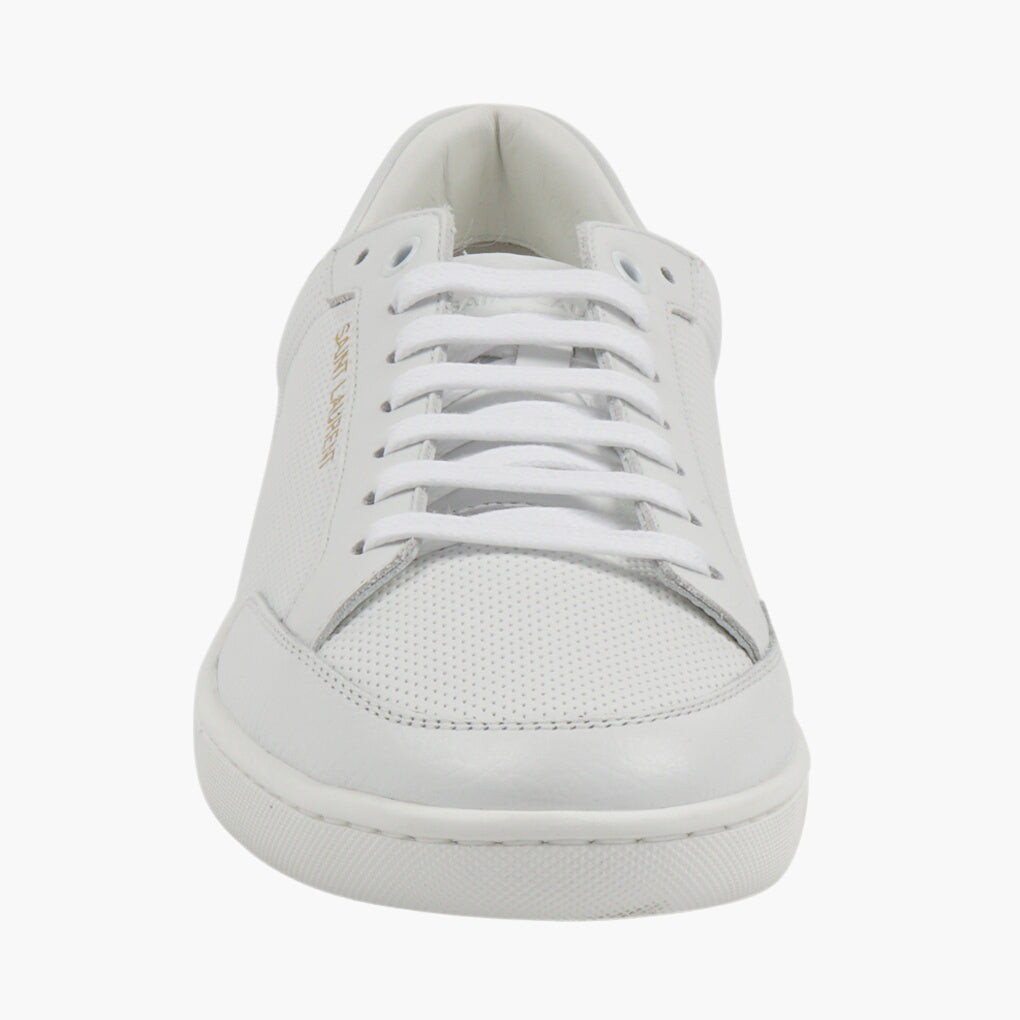 SAINT LAURENT Luxury Minimalist Sneakers in Bianco -