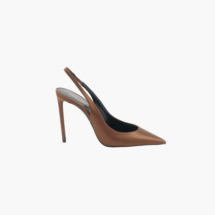 Décolleté slingback Zoe SAINT LAURENT in crepe di raso