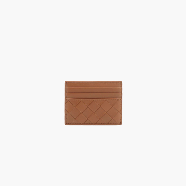 Bottega Veneta Intrecciato Leather Card Holder - Made in Italy