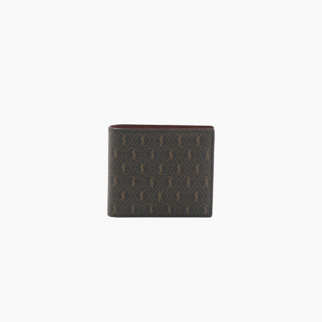 SAINT LAURENT Monogram Pattern Wallet - Made in Italy, Luxury Accessory