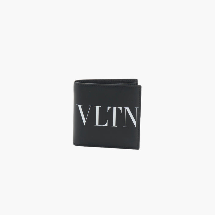 VALENTINO VLTN Wallet in Nero Black Leather - Luxury Italian Craftsmanship