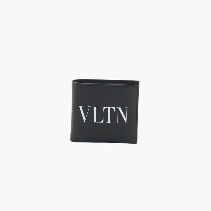 Portafoglio Valentino in nero con iconico logo VLTN