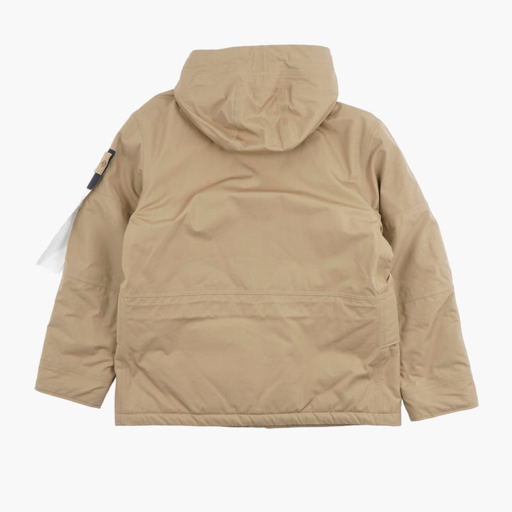 STONE ISLAND Beige Hooded Jacket - Durable and Weather-Resistant Outerwear