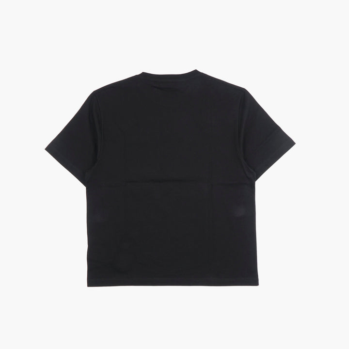 Palm Angels Black T-Shirt with Iconic Logo and Front Pocket