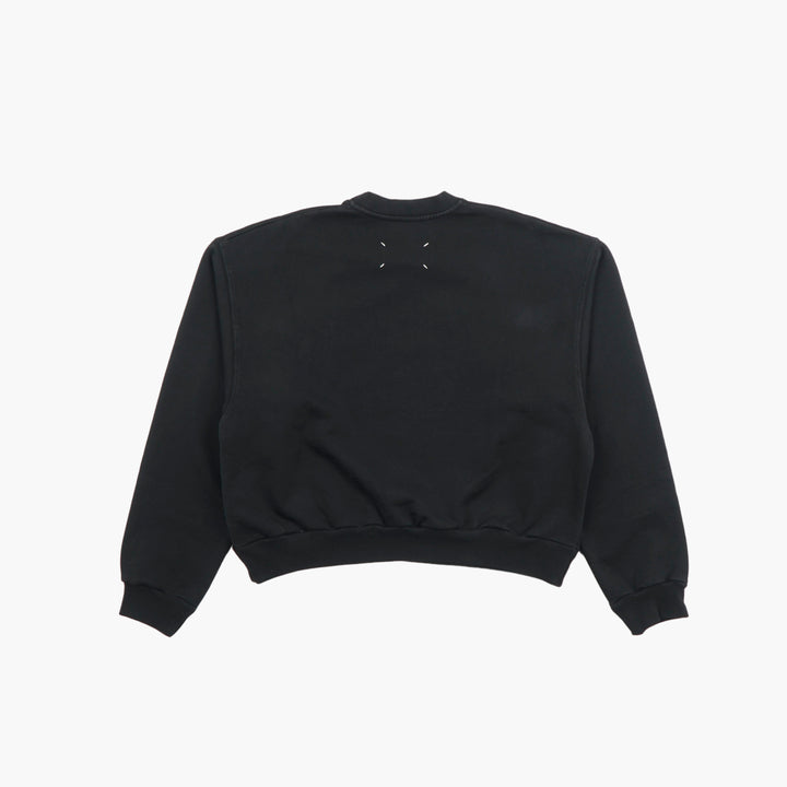 Maison Margiela Avant-Garde Black Sweatshirt with Numerical Logo Design