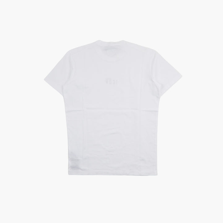 T-shirt DSQUARED2 Icon in bianco con stampa audace