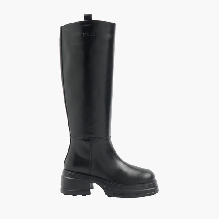 TOD'S Elegant Knee-High Black Leather Boots for Women