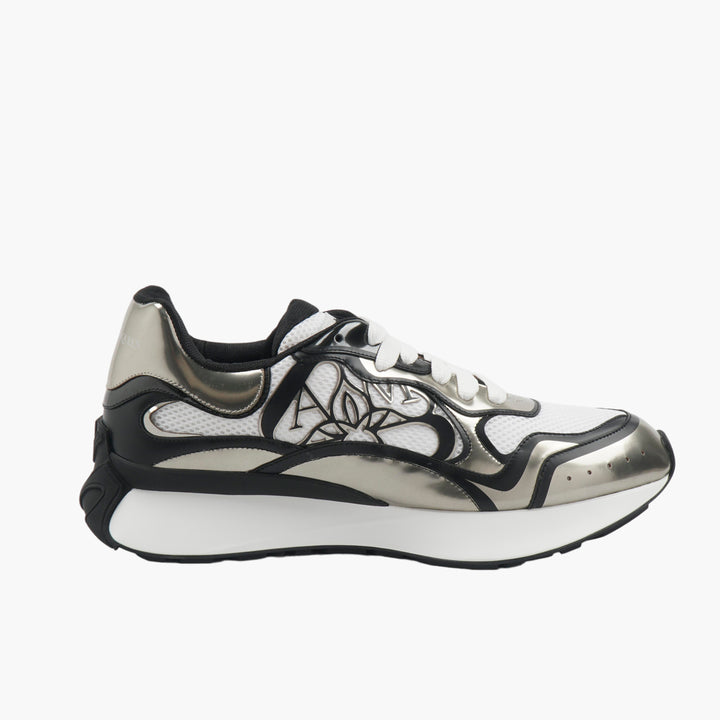 ALEXANDER MCQUEEN Sneakers Argento-Multi Metalliche