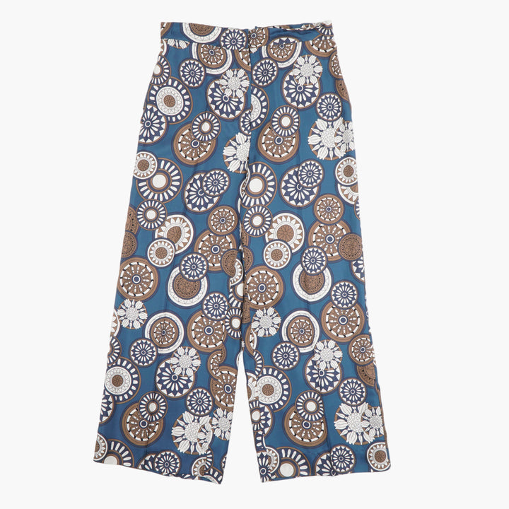 Max Mara Multicolour Patterned Pants with Circular Motifs