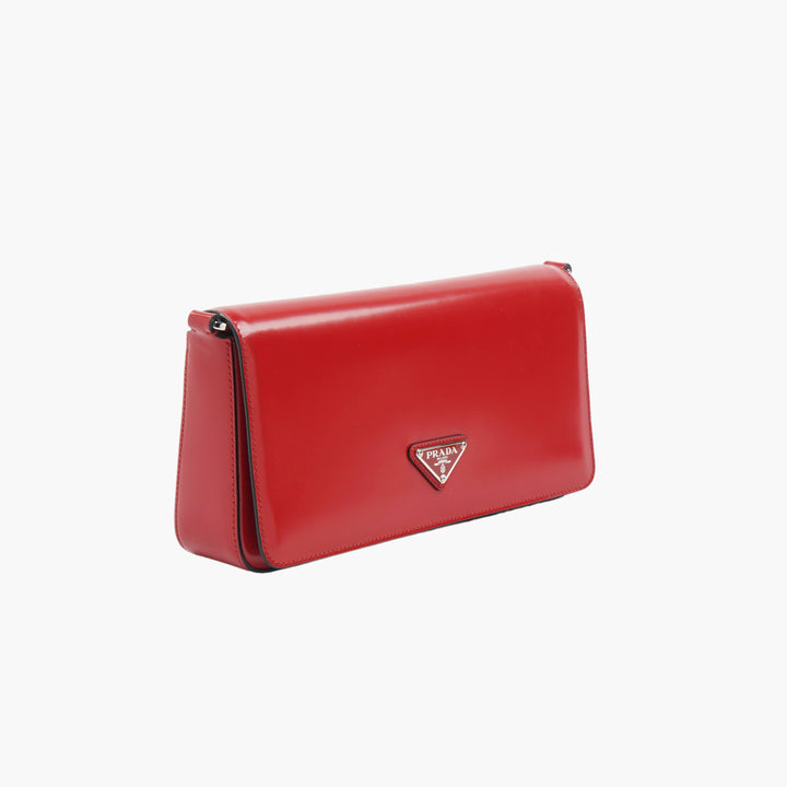 Prada Leather Clutch in Red