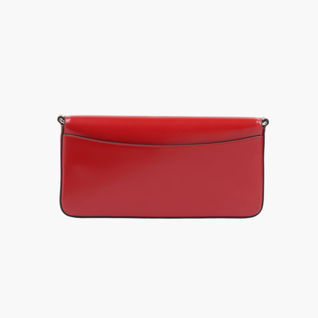 Prada Leather Clutch in Red