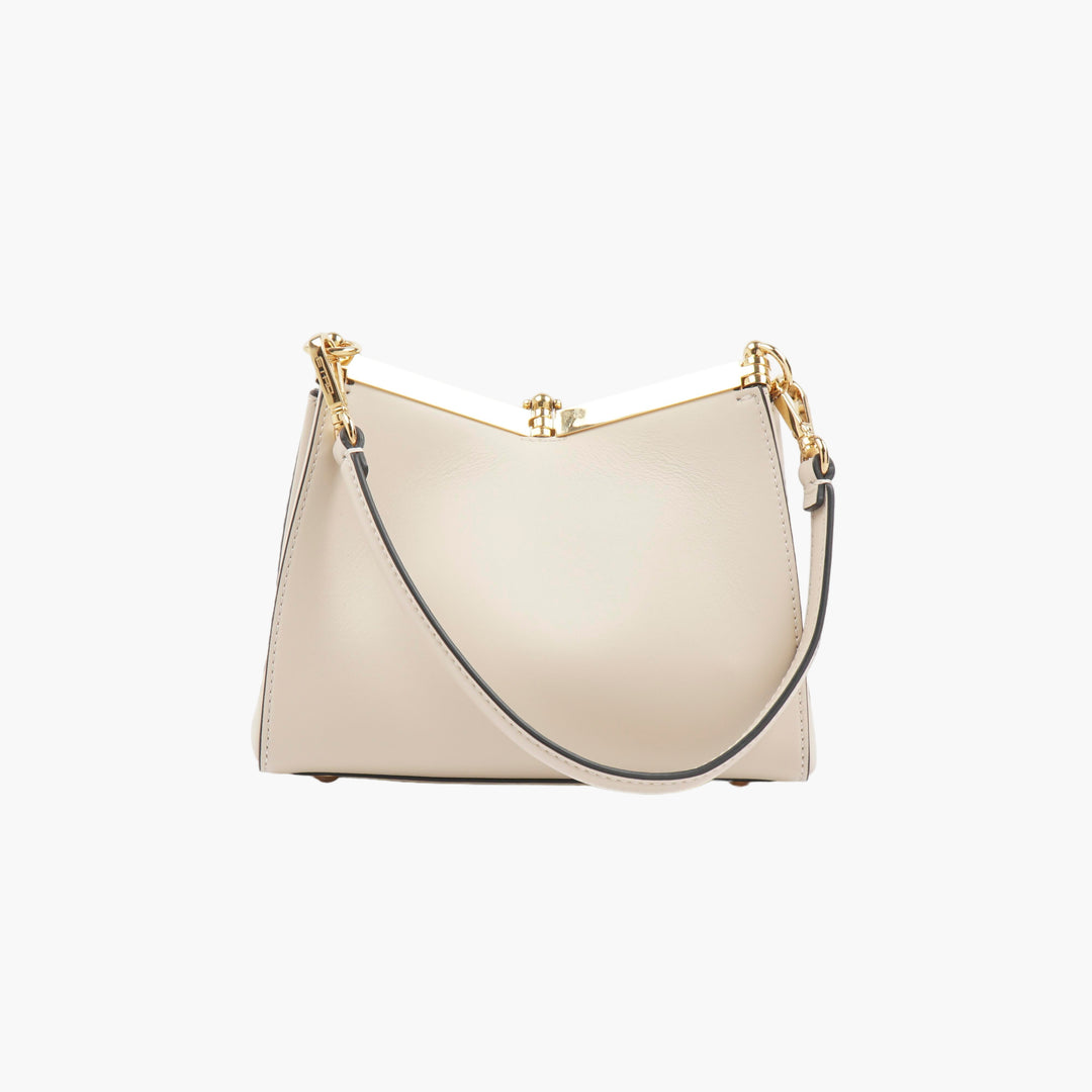 ETRO Luxurious Leather Shoulder Bag with Gold-Tone Hardware