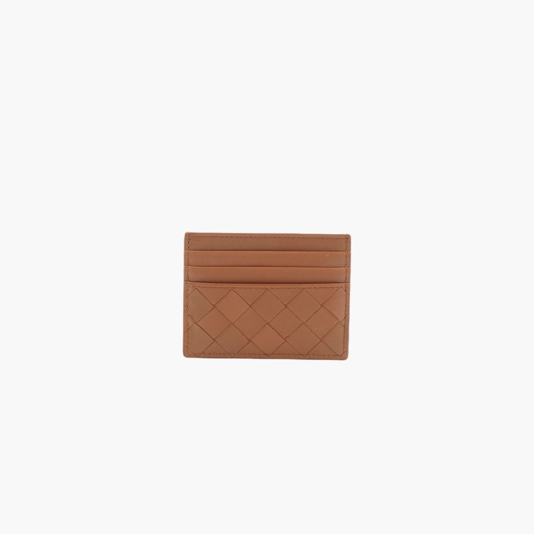 Bottega Veneta Intrecciato Leather Card Holder - Made in Italy