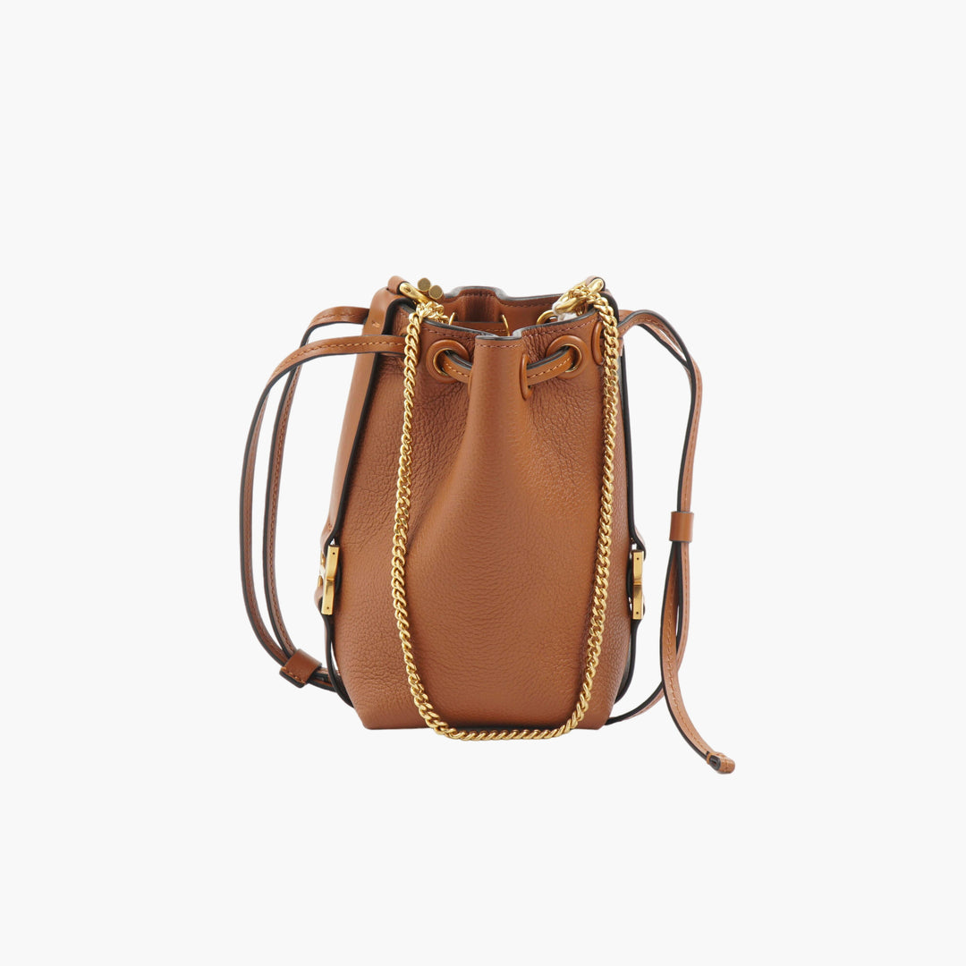 Chloè Mini Pouch Bag in Luxurious Brown Leather