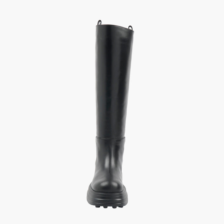 TOD'S Elegant Knee-High Black Leather Boots for Women