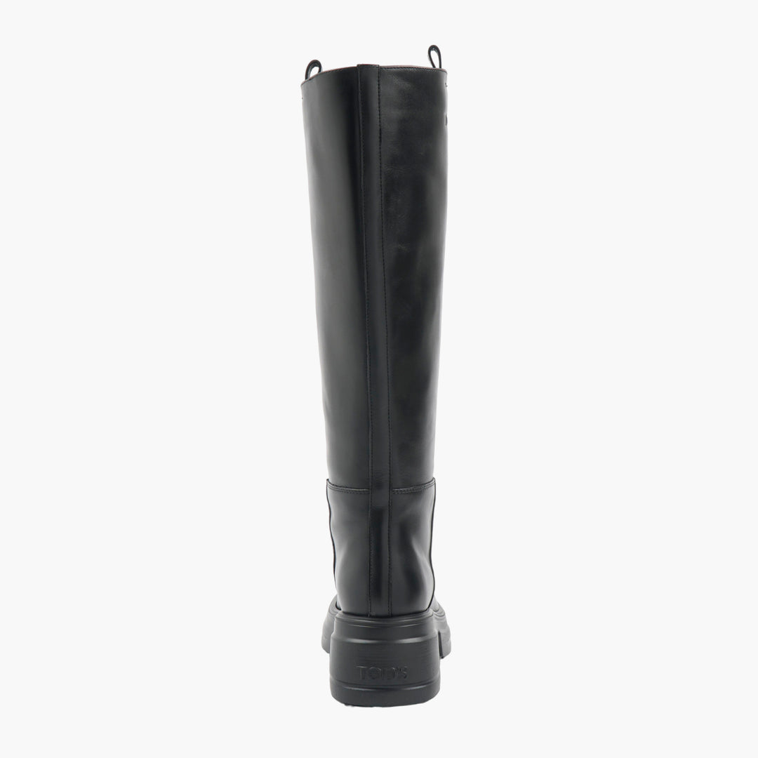 TOD'S Elegant Knee-High Black Leather Boots for Women